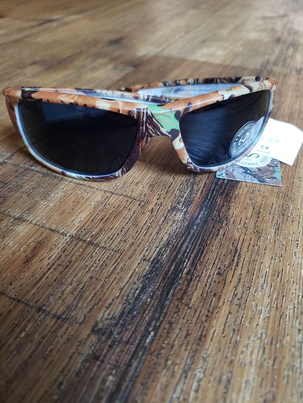 Realtree Forest Brown Camo Wrap Sunglasses